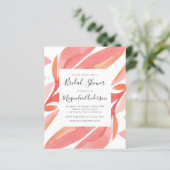 バジェットコーラルボタニカルブライダルシャワー招待 (スタンド正面)