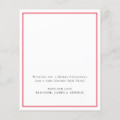 バジェットゴシックスカルメリークリスマスカード (裏面)