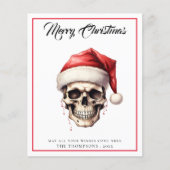 バジェットゴシックスカルメリークリスマスカード (正面)