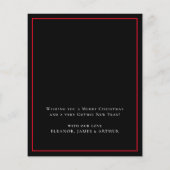 バジェットゴシックスカルメリークリスマスカード (裏面)