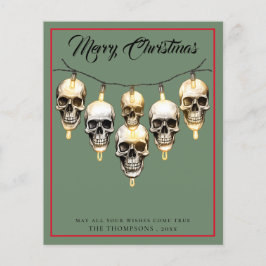 バジェットゴシックスカルライツメリークリスマスカード
