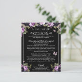 バジェットゴシックフローラバイリンガルQuinceaneraメニュー (スタンド正面)