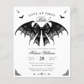 バジェットゴシック様式のブライダルシャワーへの招待 チラシ (正面)