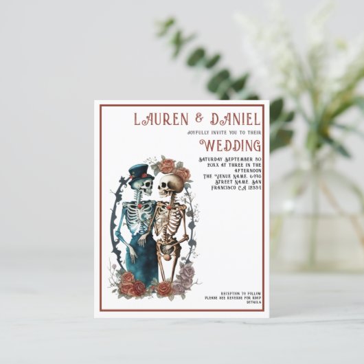 バジェットゴシック美しいスケルトンQRコード結婚ズ (スタンド正面)