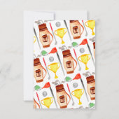 バジェットゴルフカートバッグバルーンキッズゴルファー誕生日 ノートカード (裏面)