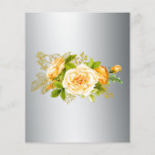 バジェットゴールデンバラオンシルバー結婚式招待状 チラシ (裏面)