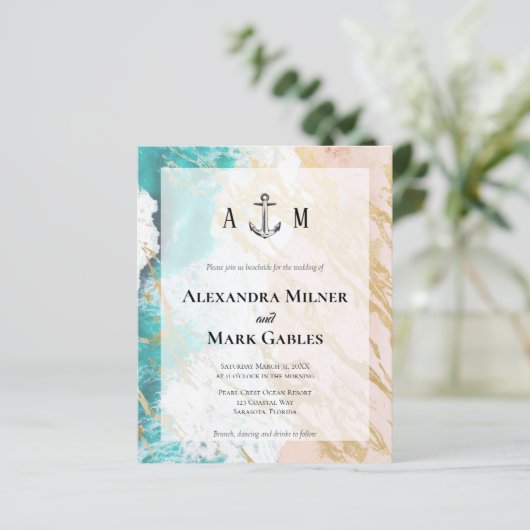 バジェットゴールデンビーチいかりフォトウェディング招待 (スタンド正面)