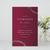 バジェットゴールデンリングや輪カクテルパーティの招待状 (スタンド正面)