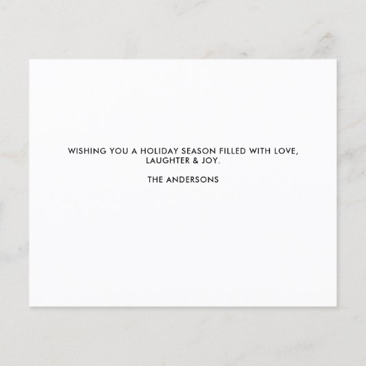 バジェットゴールデンレトリエバードッグクリスマスホリデーカード (裏面)