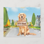 バジェットゴールデンレトリバーWeve移動ドッグムービングカード (正面)