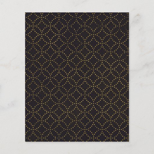 バジェットゴールドフォイルクリスマスタイポグラフィホリデーカード (裏面)