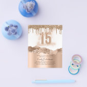 バジェットゴールドフォイルグリッターキンセアニェラ15th チラシ (シングル)