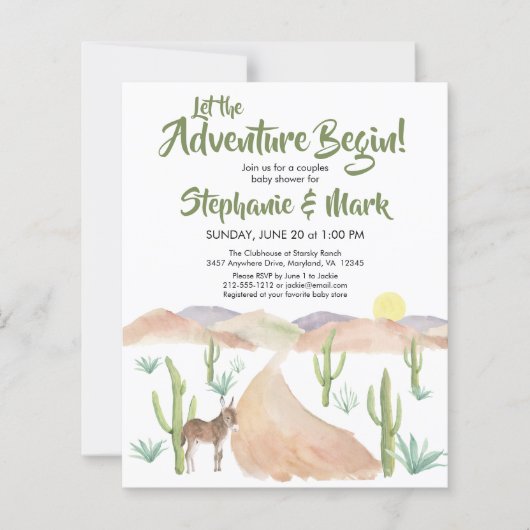 バジェットサウスウエストデザートアドベンチャーベビーシャワー (正面)