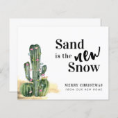 バジェットサクタスメリークリスマスニューアドレスカード (正面/裏面)