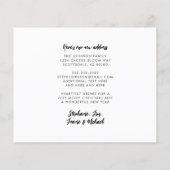 バジェットサクタスメリークリスマスニューアドレスカード (裏面)