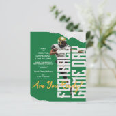 バジェットサッカープレーヤーゲームデイグリーン招待状 (スタンド正面)