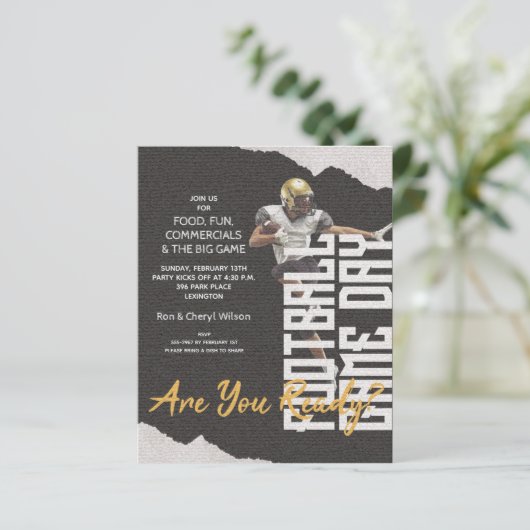 バジェットサッカープレーヤーゲームデイブラック招待状 (スタンド正面)