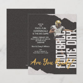 バジェットサッカープレーヤーゲームデイブラック招待状