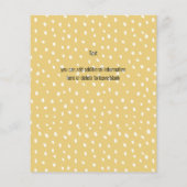 バジェットサファリアニマベビーシャワーバイメール招待状 (裏面)