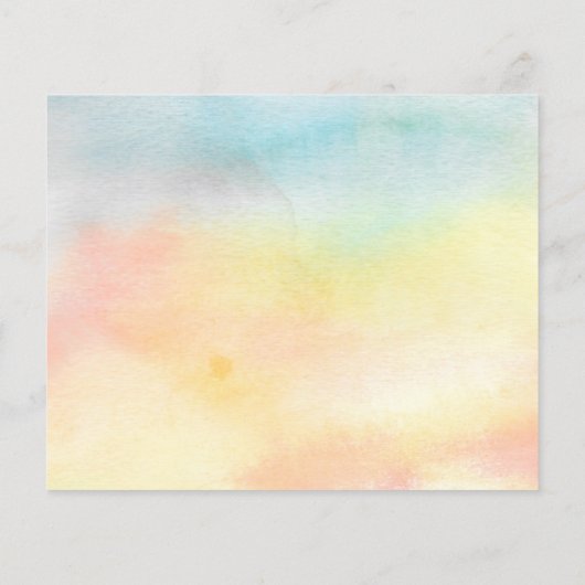 バジェットサファリアニマルズベビーシャワー招待状 (裏面)