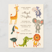 バジェットサファリジャングル動物をテーマにした赤ちゃんシャワー (正面)