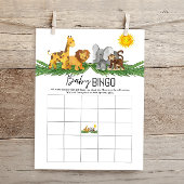 バジェットサファリ動物ベビービンゴベビーシャワーゲーム