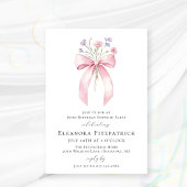 バジェットサプライズパーティー80th誕生日ボウ招待状 招待状