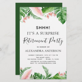 バジェットサプライズリタイアメントパーティートロピカル