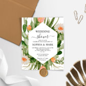 バジェットサボスフラワーズウェディングシャワー招待状