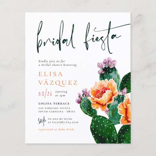 バジェットサボスフラワーズフィはっきりしたエスタブライダルシャワー (正面)