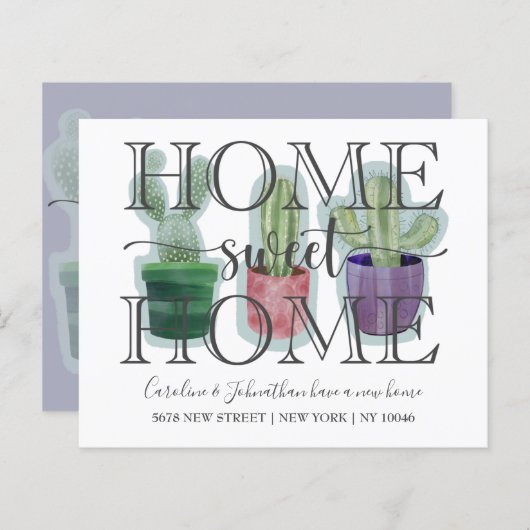 バジェットサボテン水の色の新しいホームアナウンス (正面/裏面)