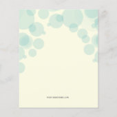 バジェットサマーカクテルパーティの招待状 (裏面)