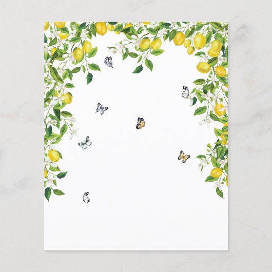 バジェットサマーシトラスレモンブライダルシャワー (裏面)