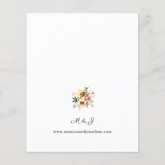 バジェットサマースマーフラワー結婚フローラ (裏面)