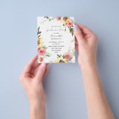 バジェットサマーヒマワリフローラ卒業パーティー チラシ (手)