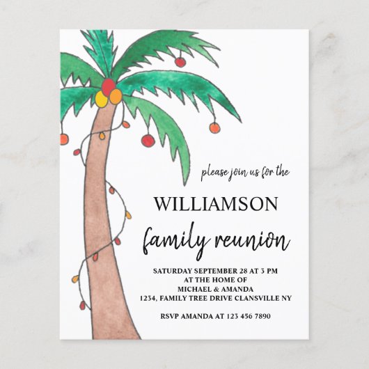 バジェットサマーファミリー懇親会招待状 (正面)