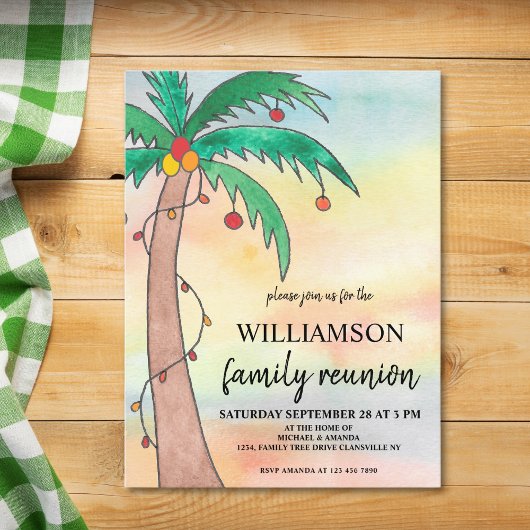 バジェットサマーファミリー懇親会招待状