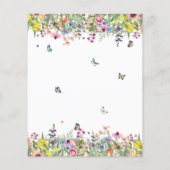 バジェットサマーフローラブライダルブランチ招待状 (裏面)