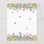 バジェットサマーフローラ婚約パーティ招待状 (裏面)