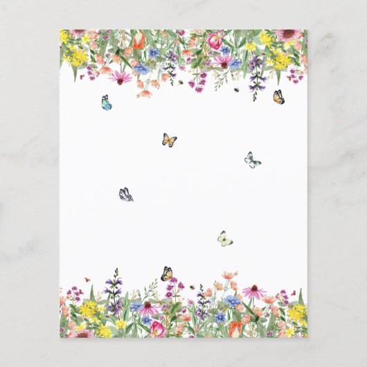 バジェットサマーフローラ婚約パーティ招待状 (裏面)