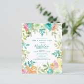 バジェットサマーフローラ70th誕生日招待状 (スタンド正面)