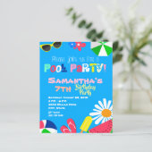 バジェットサマープールパーティー誕生日ビーチボール (スタンド正面)