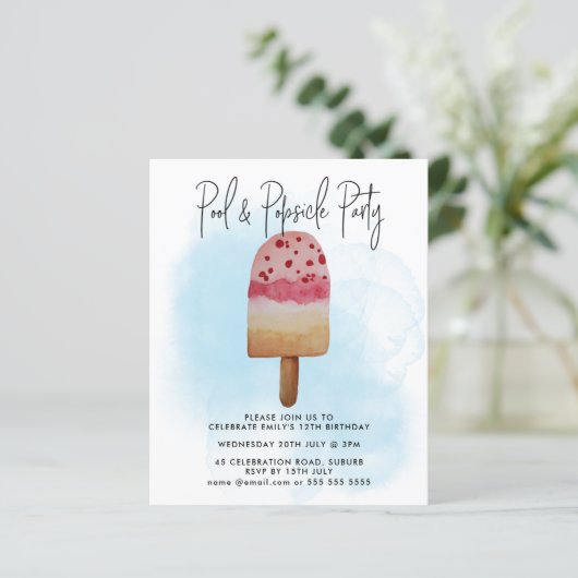 バジェットサマープールポプシクルパーティー任意の年齢誕生日 (スタンド正面)