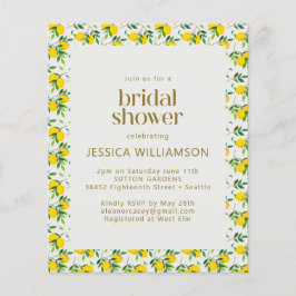 バジェットサマーレモンフルーツパターンブライダルシャワー