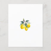 バジェットサマーレモンブライダルシャワー招待状 (裏面)