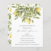 バジェットサマーレモン結婚葉のブライダルシャワー (正面/裏面)