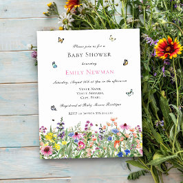 バジェットサマーワイルドフラワーベビーシャワー