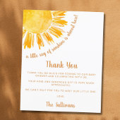 バジェットサンシャインベビーシャワーありがとう