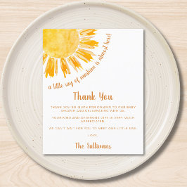 バジェットサンシャインベビーシャワーありがとう