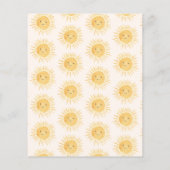 バジェットサンシャインベビーシャワーサンキューカード (裏面)